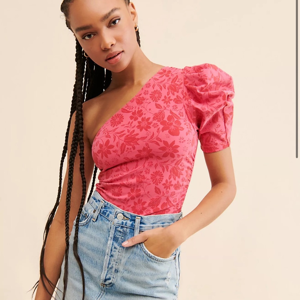 Free People One Shoulder Bodysuit